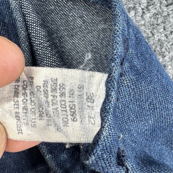 Vintage 90s Sears And Roebucks Denim Jeans Overalls Bibs Carpenter Baggy 36x32 - Picture 7 of 10